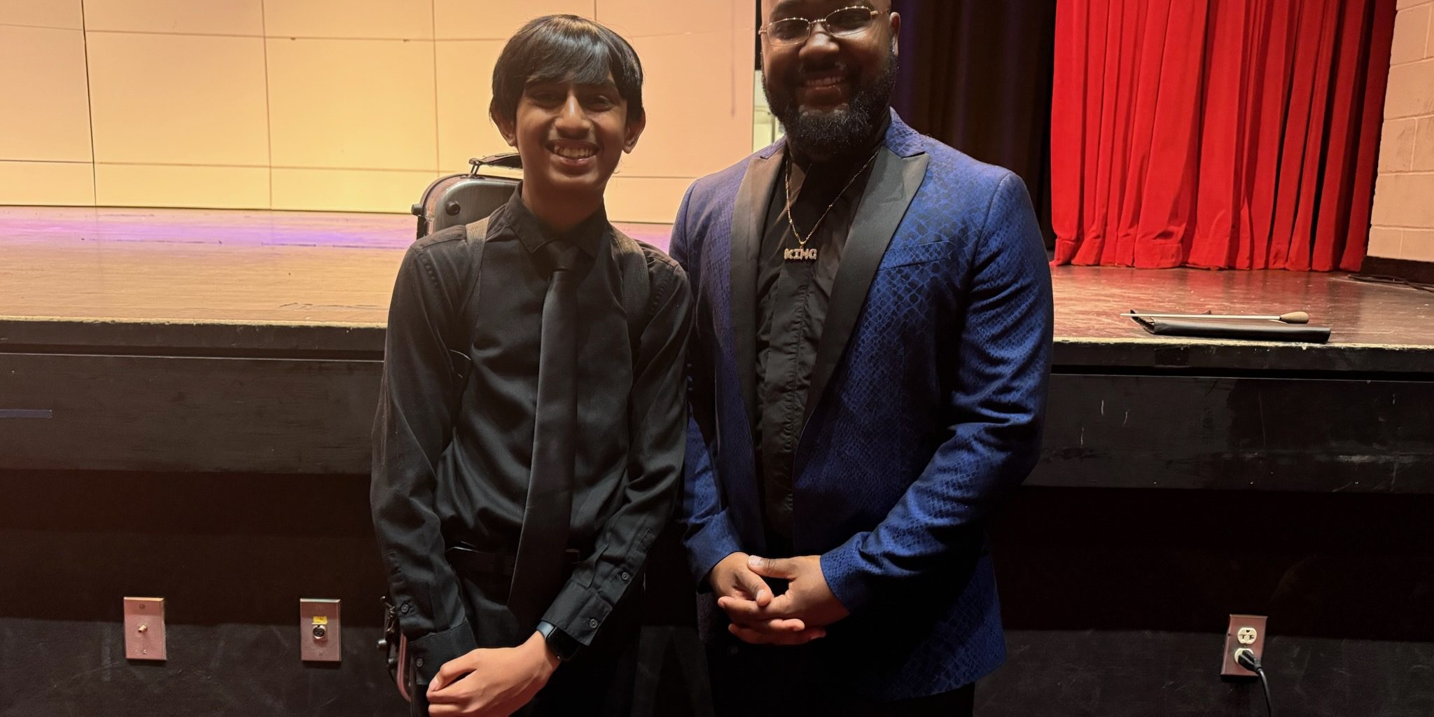 Pavit Patel and All-District Clinician Aaron Vaughn