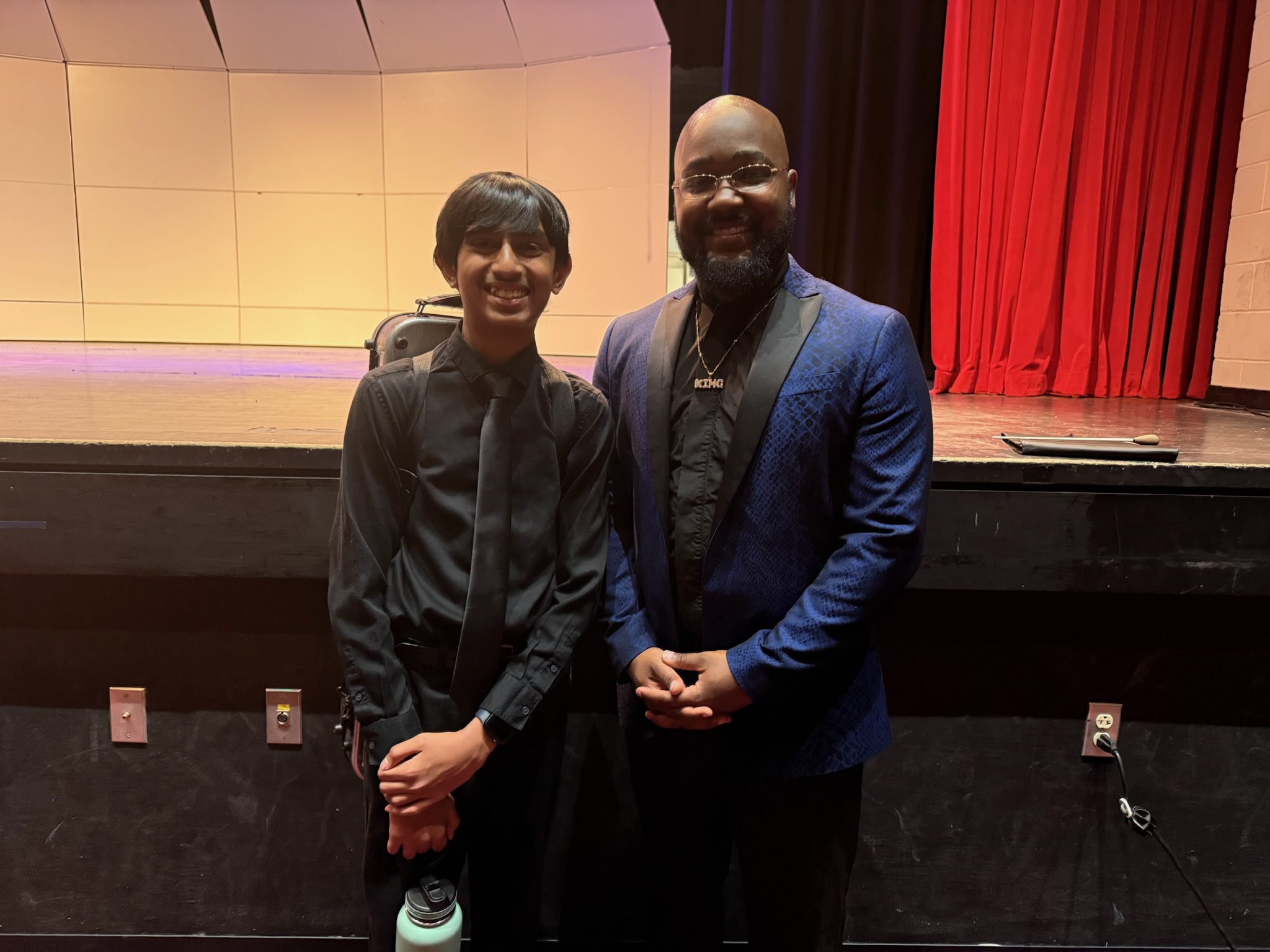 Pavit Patel and All-District Clinician Aaron Vaughn